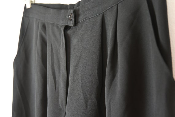 Vintage Black Semi Sheer Palazzo Pants - image 5