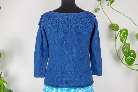 Royal blue popcorn cardigan deals