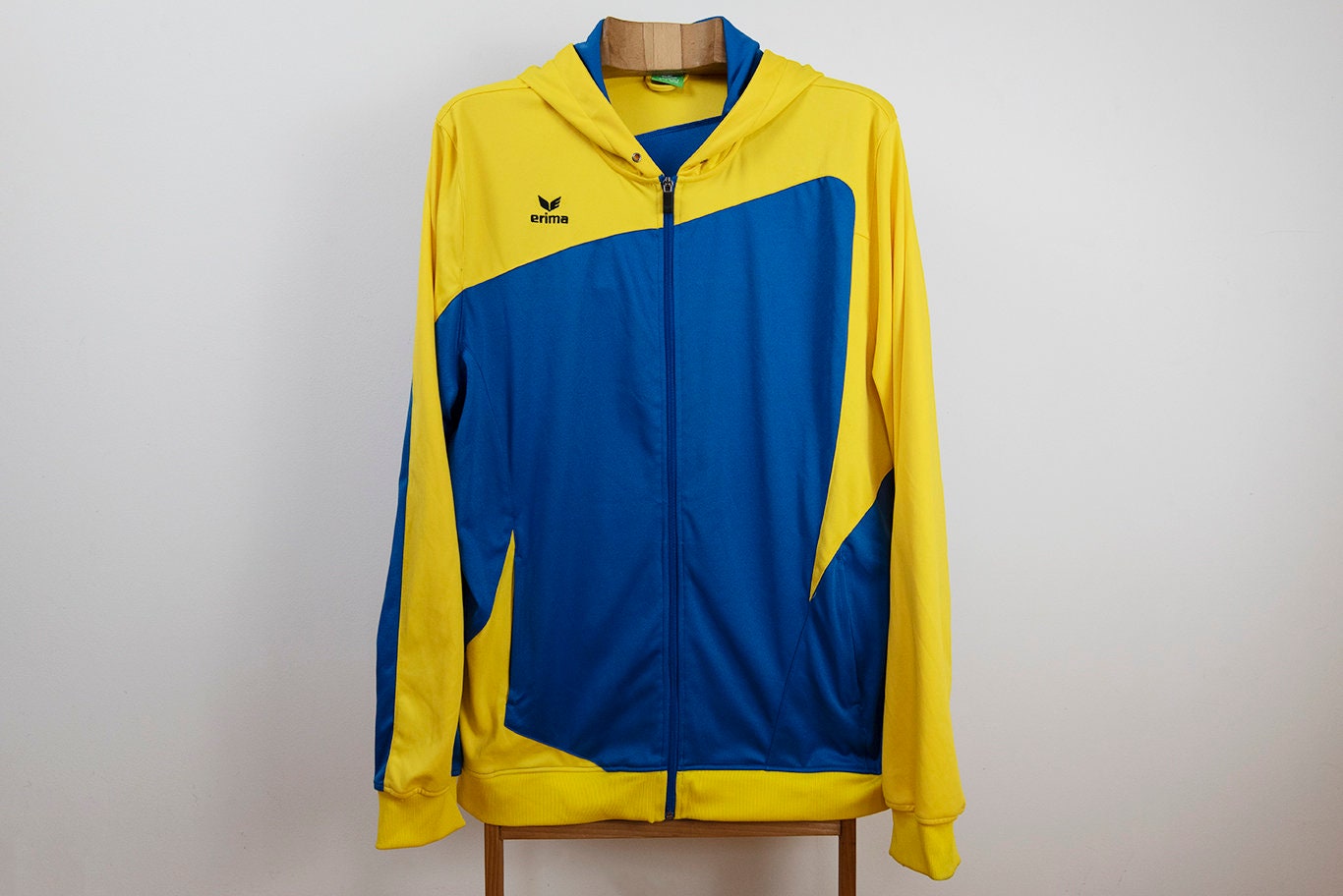 Vintage Erima Blue and Yellow Zipper Track Jacket - Etsy Vintage Erima Blue and Yellow Zipper Track Jacket - Etsy