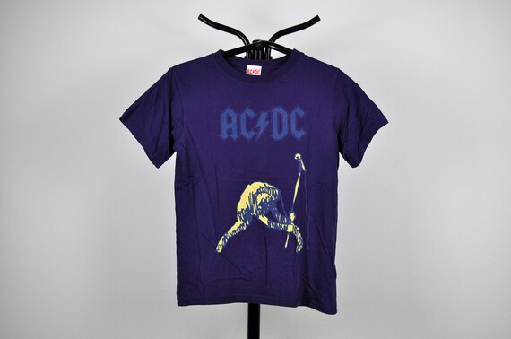 Vintage Unisex Purple ACDC T Shirt 