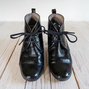 Ecco patent leather boots hotsell