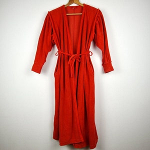 Vintage rote Samt Robe