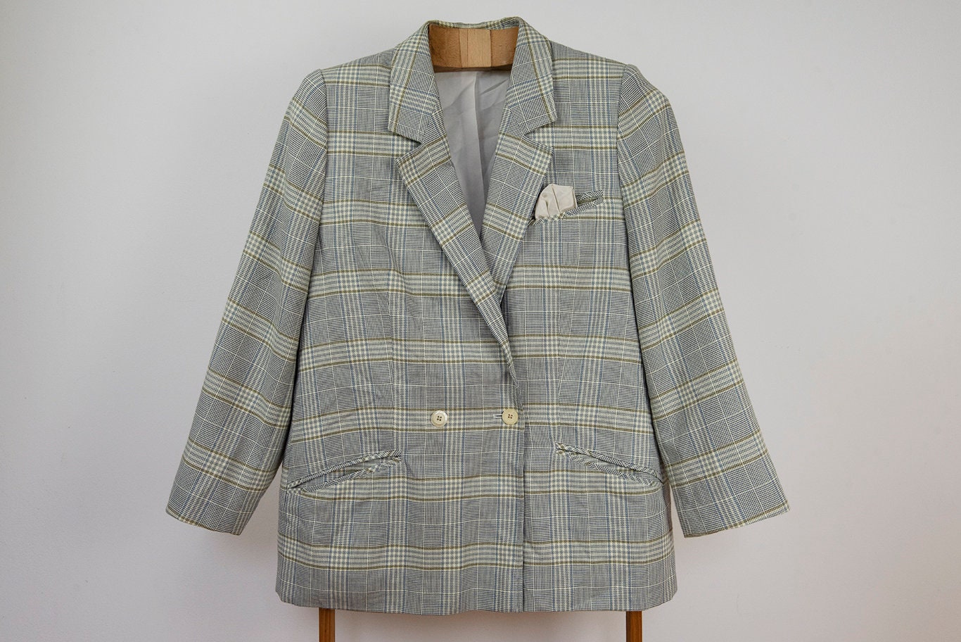 Plaid gray blazer hotsell