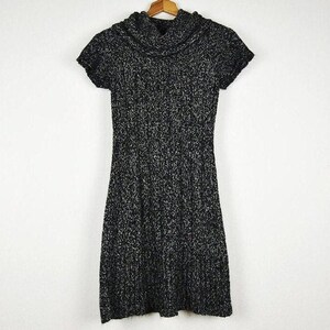 Vintage Black and White Knit Cowl Neck Short Sleeve Mini Sweater Dress -  Etsy