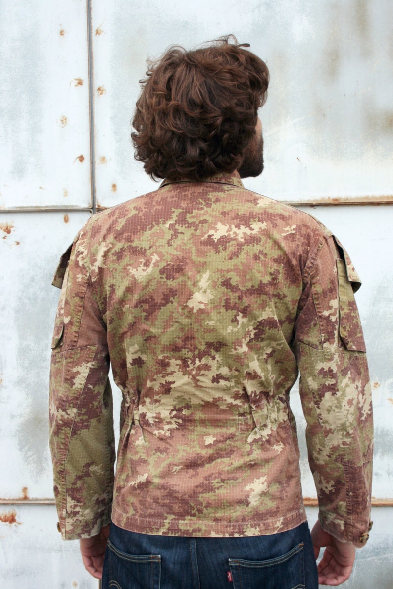 Vintage Camo Pattern Army Camouflage Shirt Jacket image 4