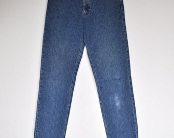 Vintage Blue Denim Sfarzo Jeans High 