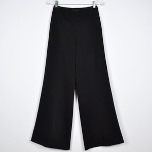 Vintage Black High Waist Wide Leg Palazzo Pants