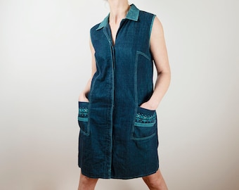 white christmas dresses MINKPINK Nora Denim Wrap Mini Dress In Medium Wash