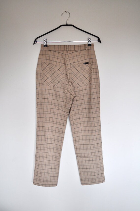 plaid beige pants