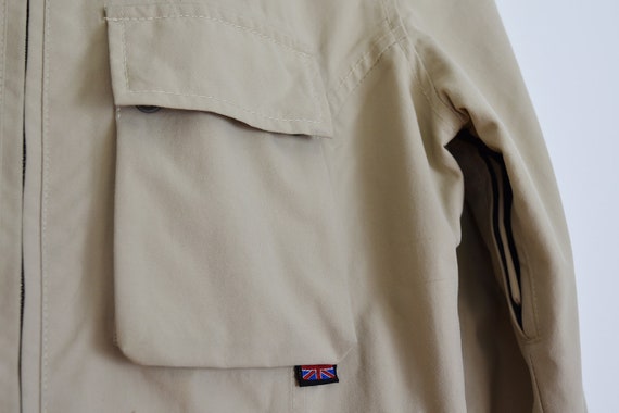 Vintage Khaki Zip Up Nylon Cargo Jacket - image 4