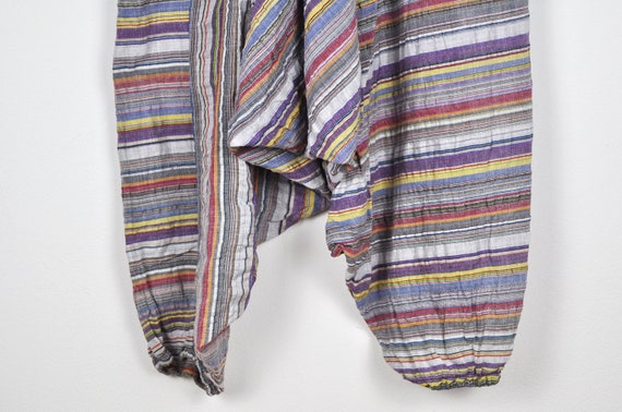 Vintage Multicolor Striped Harem Pants - image 2