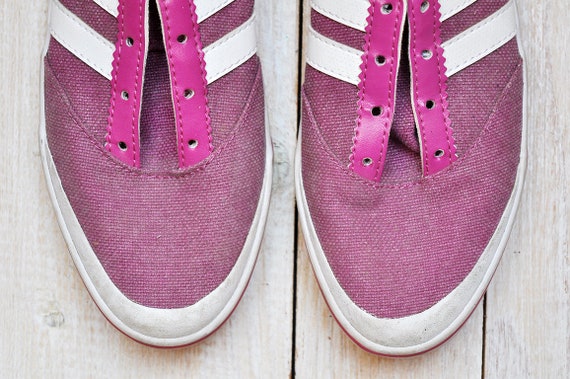 pink canvas adidas