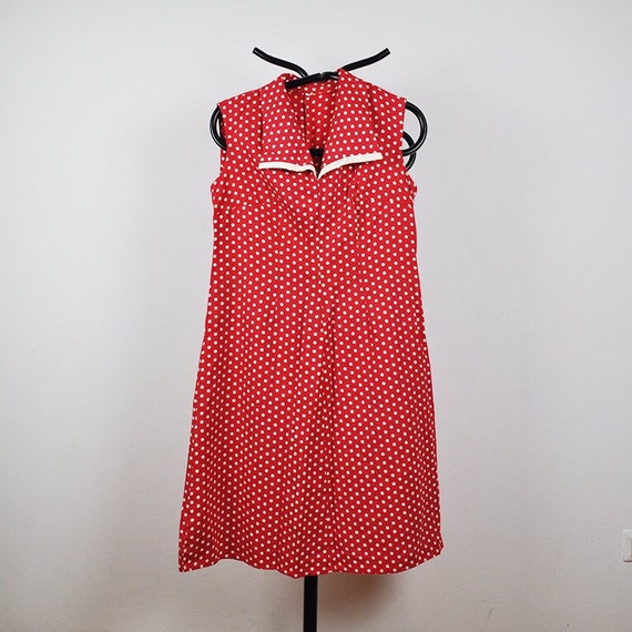 Vintage Red and White Polka Dot House 