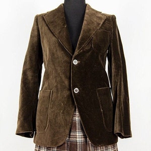 Vintage Brown Velvet Blazer