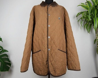Vintage Brown Quilted Field Jacket