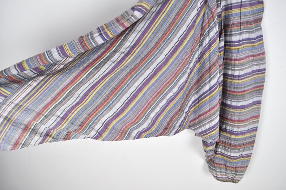 Vintage Multicolor Striped Harem Pants - image 7