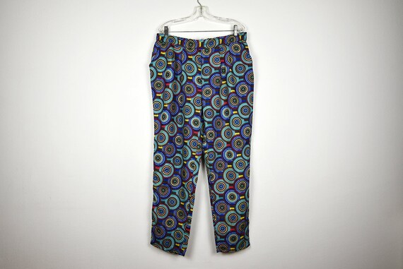 Vintage Colorful Psychedelic Print Oversized Harem