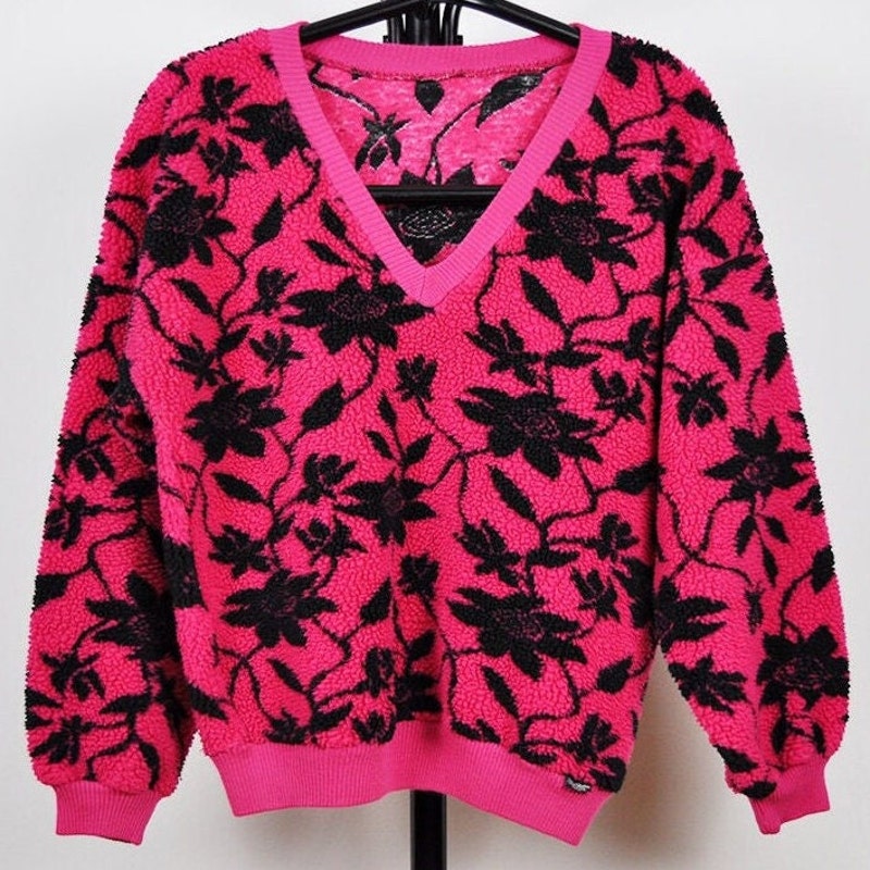 Vintage Pink Fuzzy Pullover