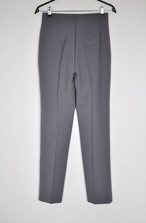 Vintage Sisley Grey High Waist Tapered Preppy Suit Pants | Etsy