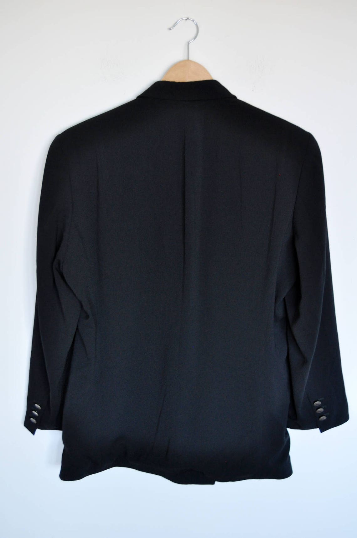 Vintage Bogie Oversized Long Black Blazer 90s Minimal Jacket | Etsy