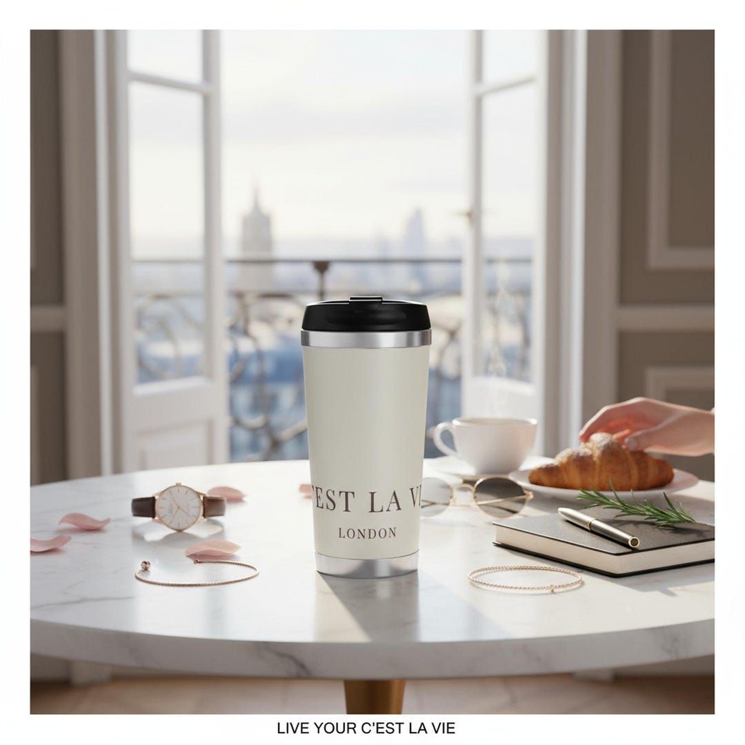 Chic C'EST LA VIE Cream Water Bottle - Perfect for Daily Use - Etsy