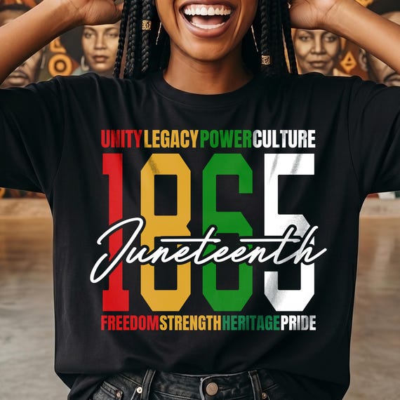 Juneteenth 1865 png svg eps, Juneteenth Celebration shirt Design, Black History png, Freedom Heritage Pride T-Shirt Clipart, Sublimation DTF