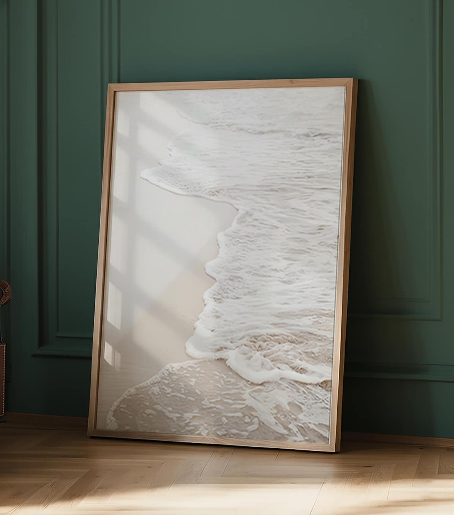 Beach Coastal Wooden Framed Print Set of 3 Wall Art Ocean Print Set ...