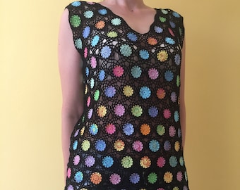 Dots crochet tunic