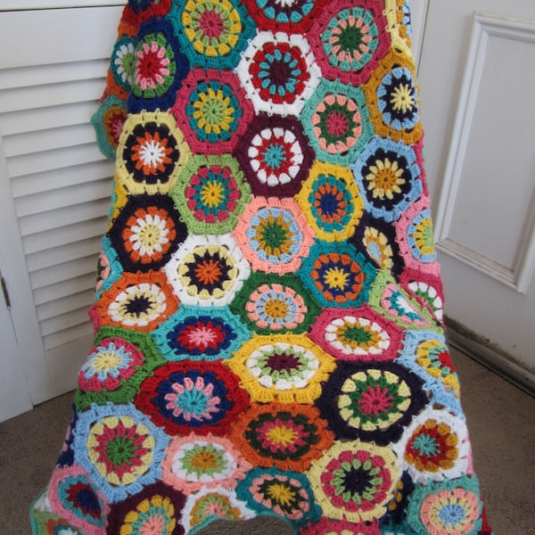 Granny Square Crochet Blanket