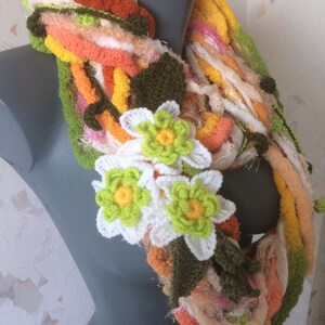 Infinity  crochet scarf ...Free form