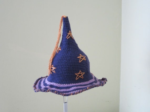 かぎ針編みの魔法使いの帽子 - Etsy 日本
