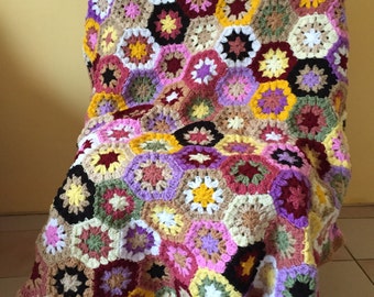 Granny Square Crochet Blanket Baby Crib Blanket