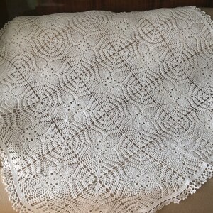 Crochet lace blanket image 3