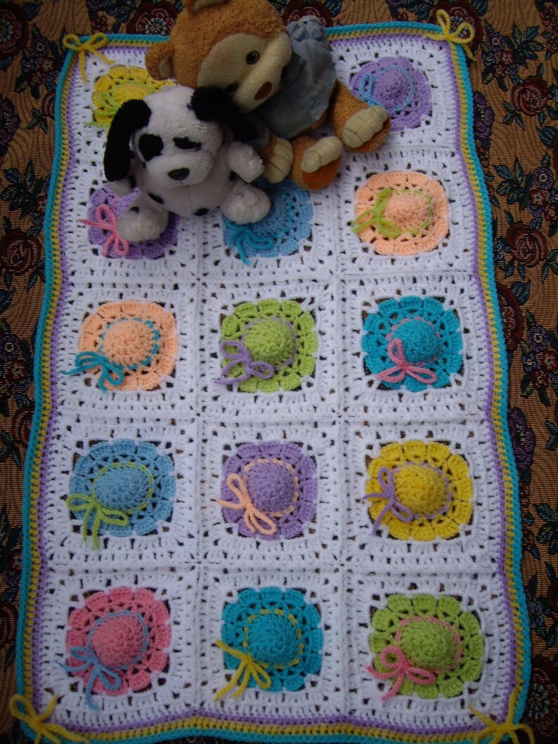 Granny Squares American girl doll blanket Etsy