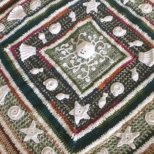 Crochet 3D Sea Shells Blanket...Irish Crochet Baby Blanket