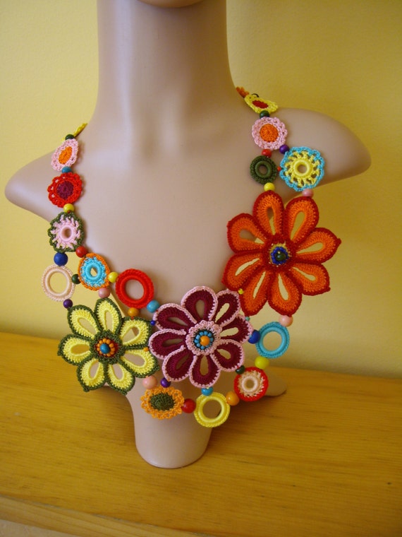 Etsy crochet best sale necklace