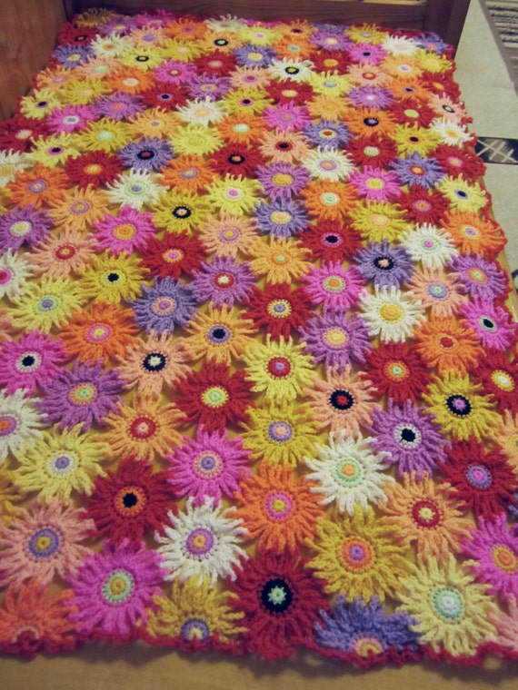 Fleurs Crochet Couverture Bebe Lit Bebe Afghan Etsy France Fleurs Crochet Couverture Bebe Lit Bebe Afghan Etsy France
