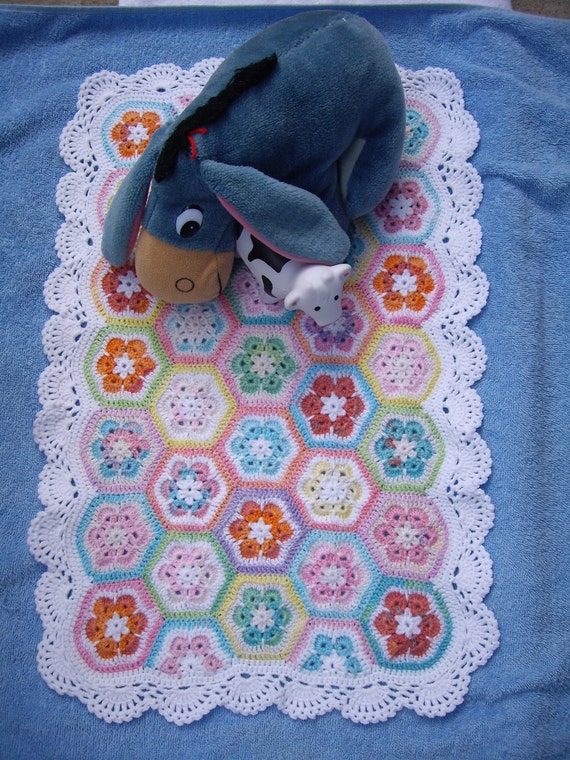 Granny Square Blanket American Girl Doll Etsy