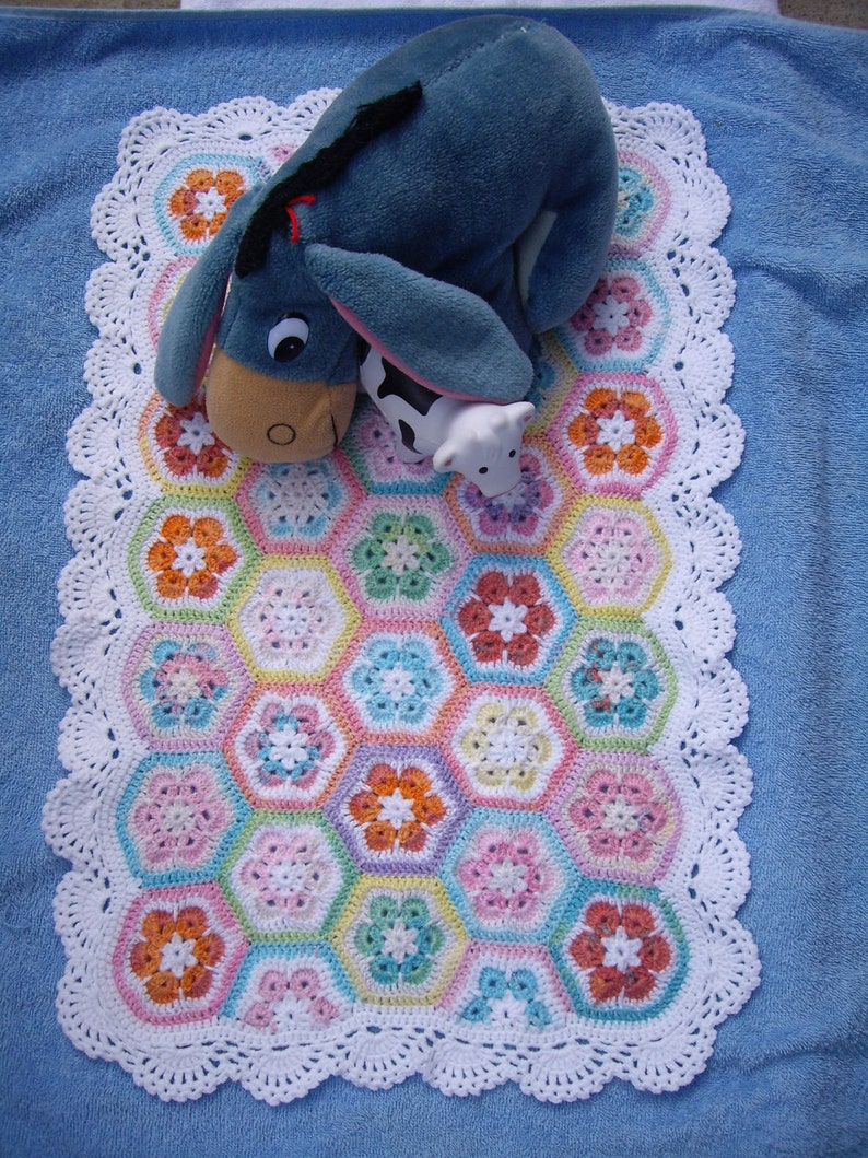 Granny Square Blanket American Girl Doll Etsy
