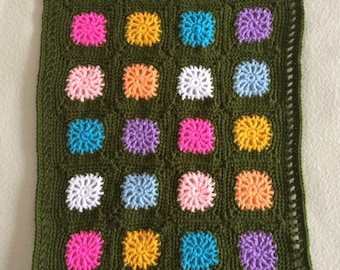 Crochet doll blanket