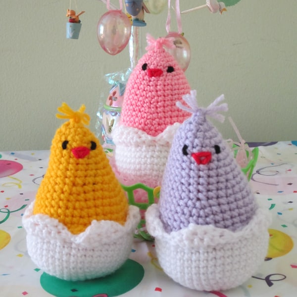 Crochet Set of 3 birds
