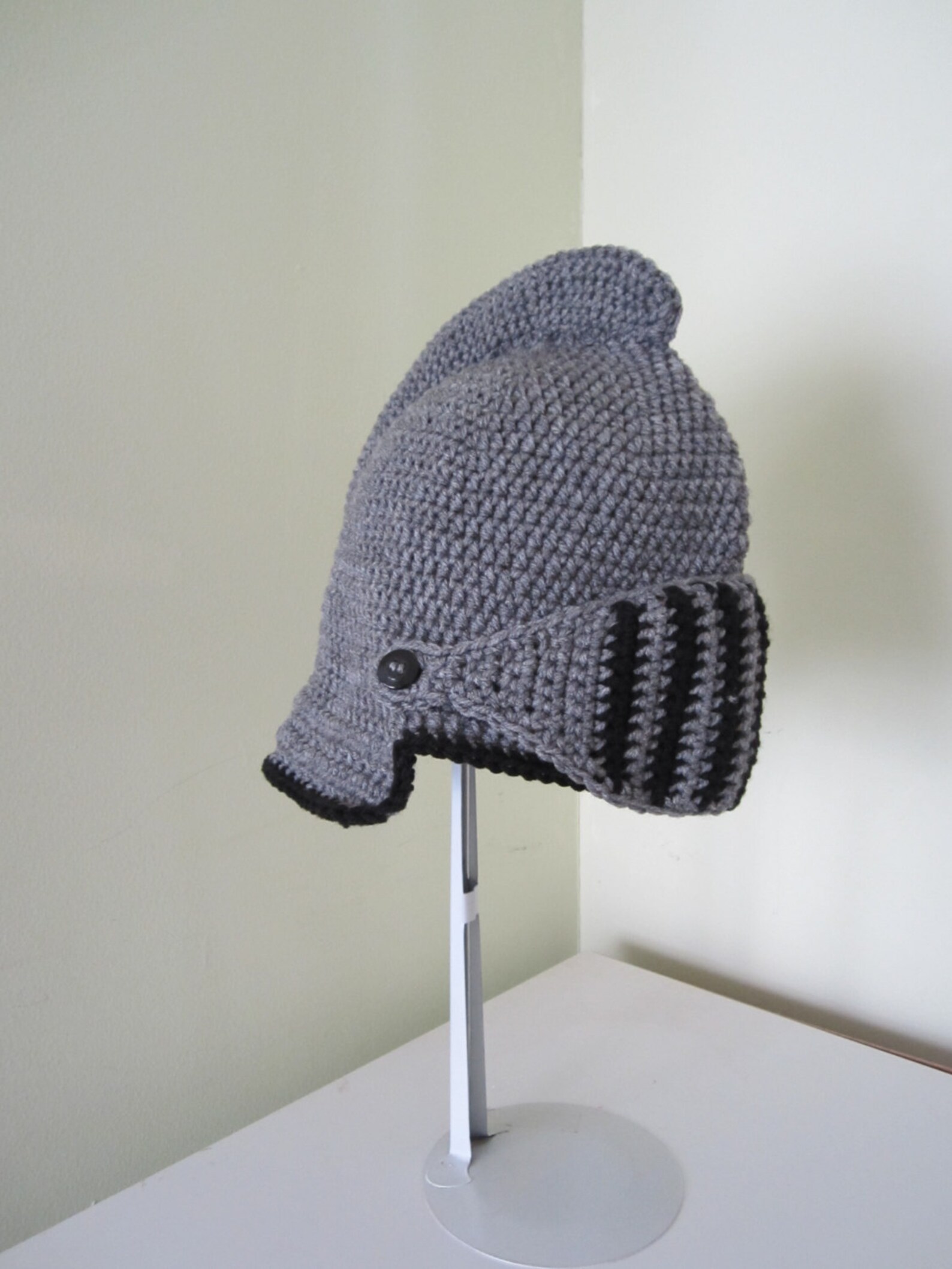 Crochet Knight Hat Etsy