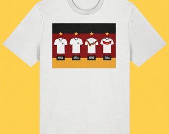 Germany Football Champions T-Shirt: Four Stars World Cup Fan Tee
