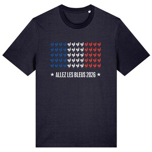 Herren Frankreich Fußball T-Shirt – Allez Les Bleus WM Fußball Fan T-Shirt Bild 3
