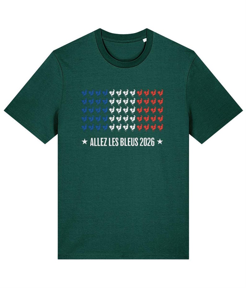 Herren Frankreich Fußball T-Shirt – Allez Les Bleus WM Fußball Fan T-Shirt Bild 2