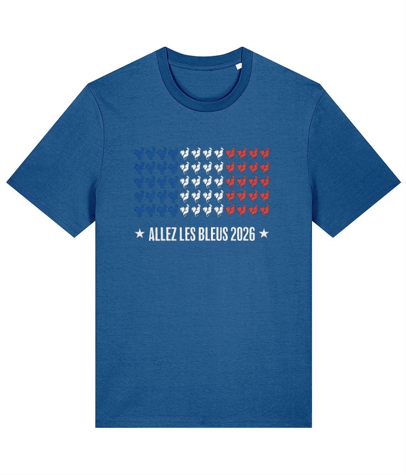 Herren Frankreich Fußball T-Shirt – Allez Les Bleus WM Fußball Fan T-Shirt Bild 1