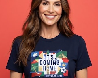 England Football Unisex T-Shirt – It's Coming Home 2026 World Cup Fan Top