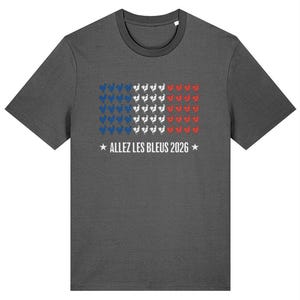 Herren Frankreich Fußball T-Shirt – Allez Les Bleus WM Fußball Fan T-Shirt Bild 4