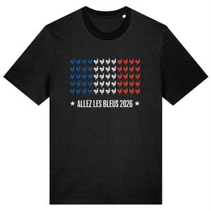 Herren Frankreich Fußball T-Shirt – Allez Les Bleus WM Fußball Fan T-Shirt Bild 5