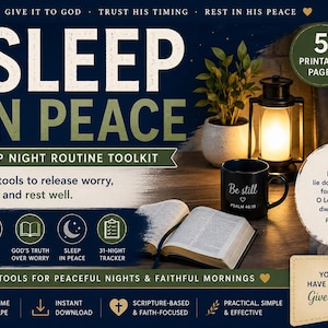 Christian Bedtime Routine | Sleep Prayer Toolkit for Overthinking & Night Worry